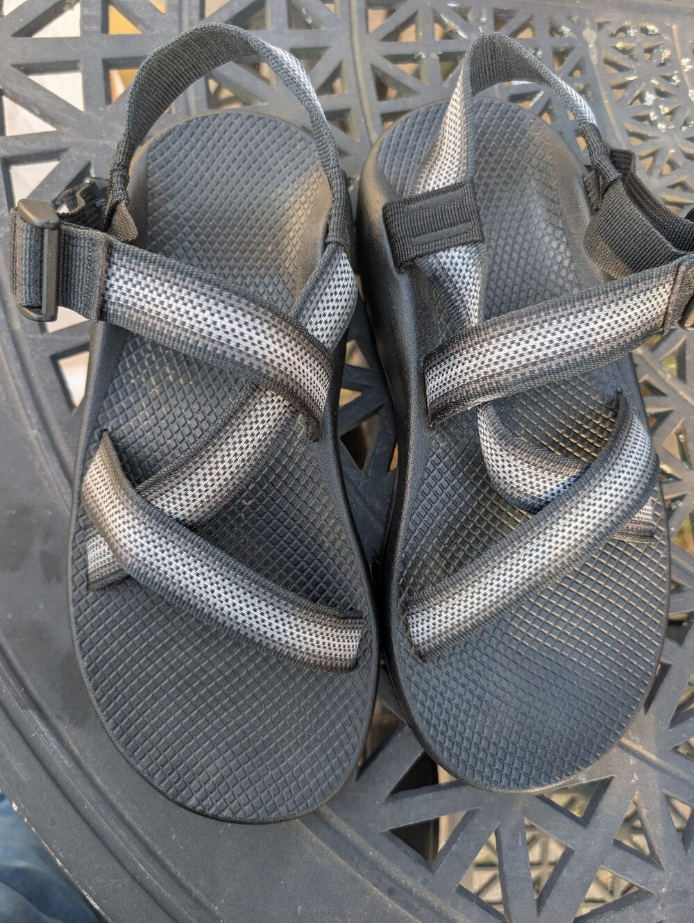 Chaco Men's Z1 Classic Sport Strap Sandals Split Gray Size 9W